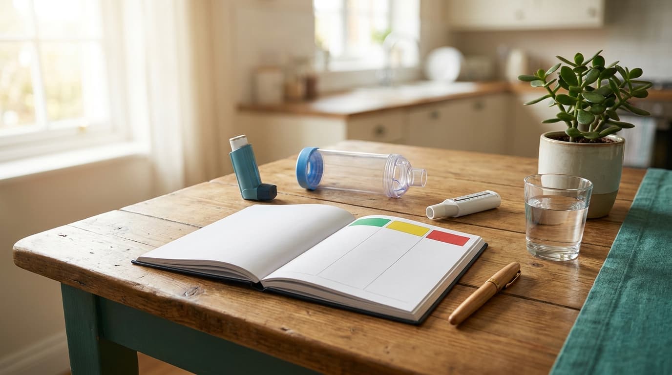 Asthme de l'adulte : plan d'action écrit et auto-évaluation ACT